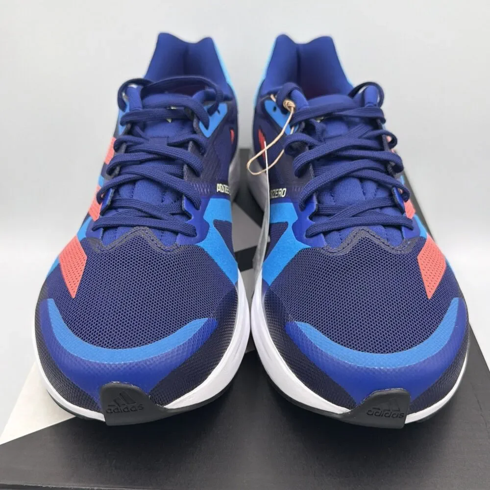 Adidas Adizero RC 4 Blue Red White Lace up Running Sneakers GZ0181 Men's Size 13